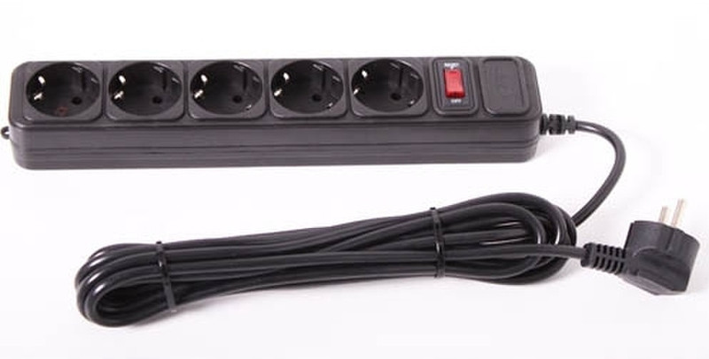 S-Link SPG3-B-5 5AC outlet(s) 1.5m Black power extension