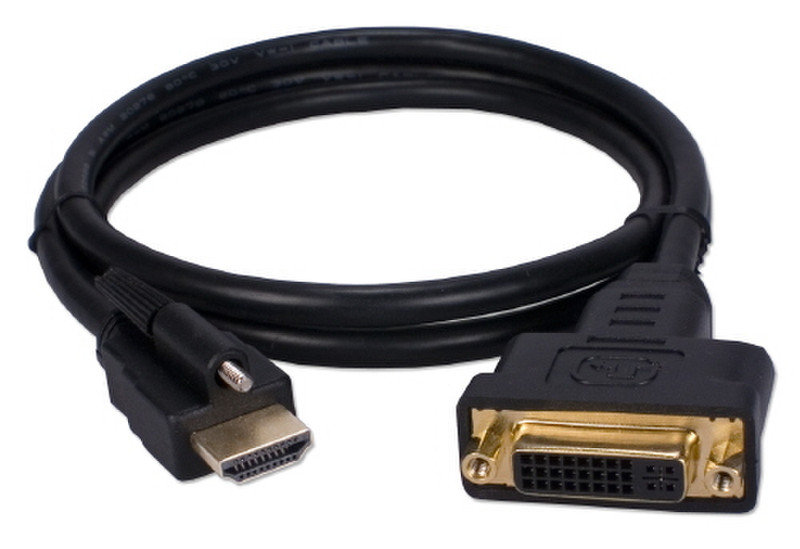QVS HDMI to DVI, m/f, 1m
