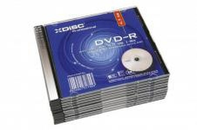 XDISC DVD - R Professional 4.7GB 8X Slim 10pcs. 4.7GB DVD-R 10Stück(e)