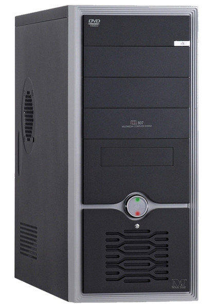 Modecom FEEL 807, Black/Silver/Black & FEEL III - 400 ATX Midi-Tower Schwarz, Silber Computer-Gehäuse