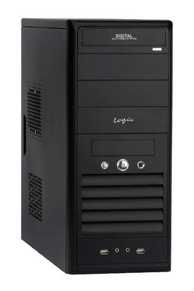 Modecom Logic B15, Black & FEEL - 400ATX 400W 2.2 PFC Midi-Tower 400W Black computer case