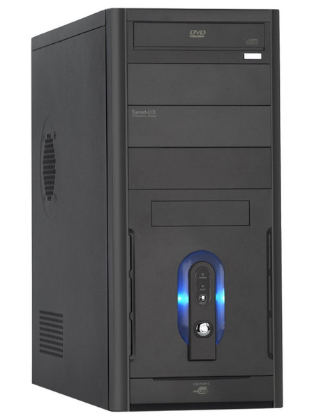 Modecom TAMID - U3, Black & FEEL III - 350 ATX Midi-Tower Black computer case