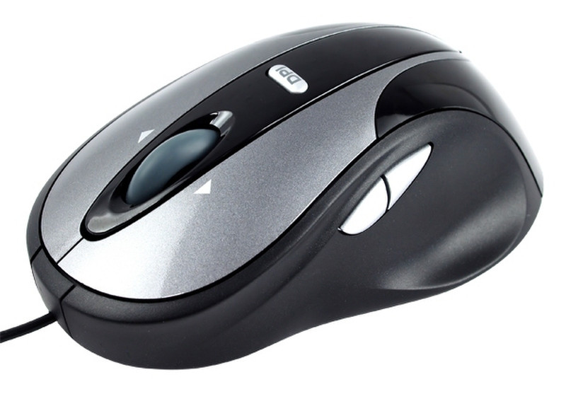 Modecom MC-610 Innovation G-Laser Mouse, Black/Grey USB Laser 1600DPI Maus