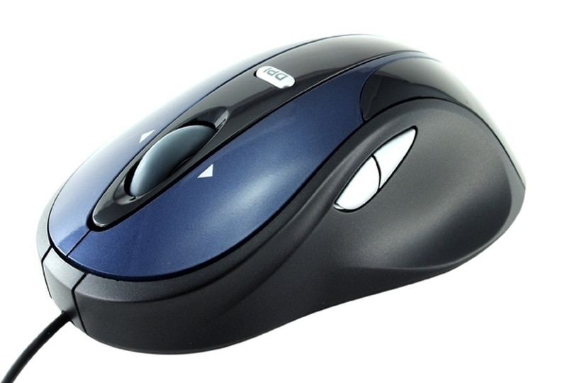 Modecom MC-610 Innovation G-Laser Mouse, Black/Blue USB Laser 1600DPI Maus