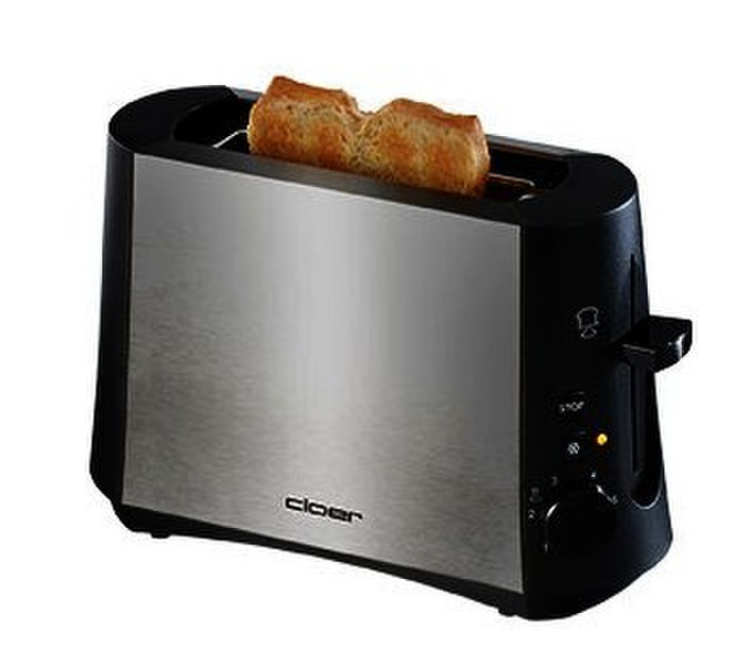 Cloer 3890 1slice(s) Schwarz, Edelstahl Toaster