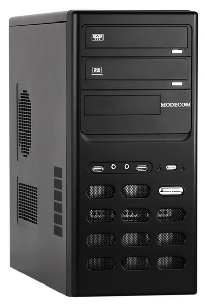 Modecom STEP 204, Black & FEEL III - 400 ATX Mini-Tower Black computer case