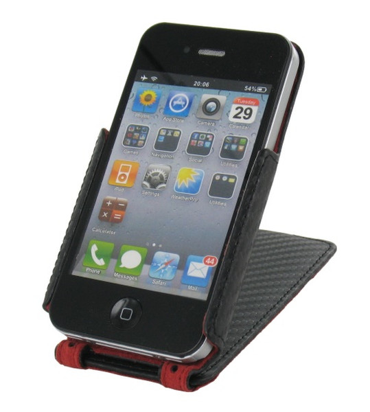 G-Mobility GRGMLCIP4DX Флип Черный, Красный чехол для мобильного телефона