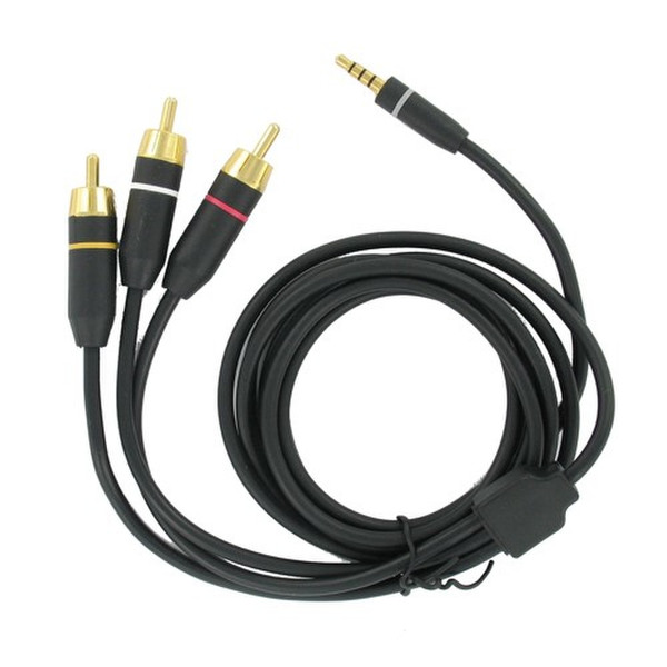 G-Mobility GRJMIPTVO 3.5mm RCA Black video cable adapter