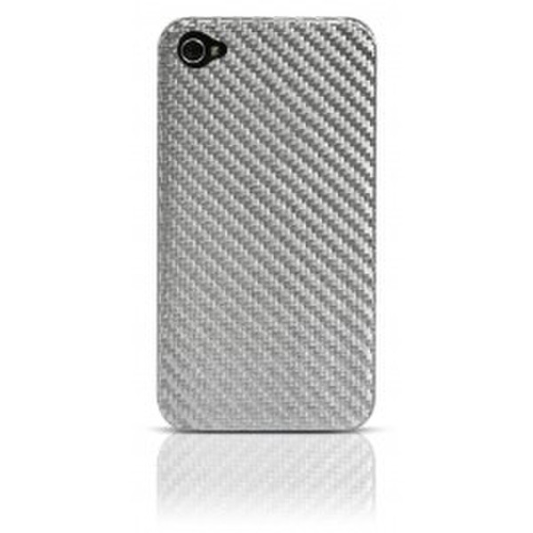 TrueCarbon TCIPH4-T-SV Cover Silver mobile phone case