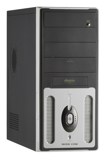 Modecom DM-80, Black/Silver & FEEL III - 400 ATX Midi-Tower Black,Silver computer case