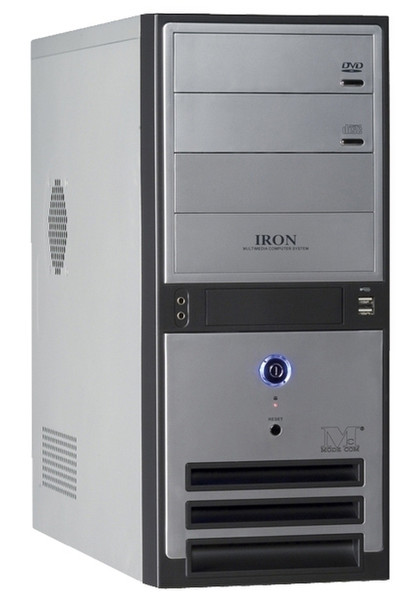 Modecom IRON, Silver/Black & FEEL III - 400 ATX Midi-Tower Schwarz, Silber Computer-Gehäuse