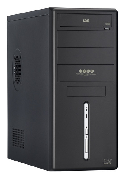 Modecom STEP 207 & FEEL III - 350 ATX Midi-Tower Black computer case