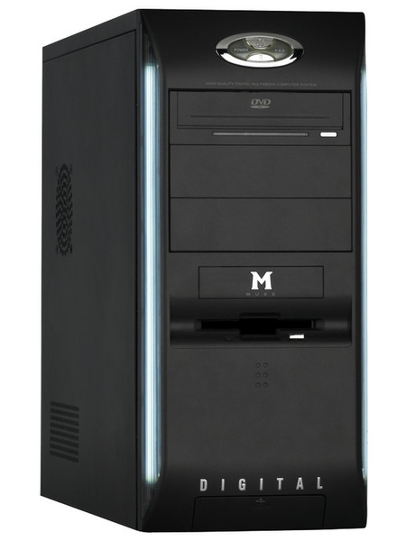 Modecom MUSE & FEEL III - 350 ATX Midi-Tower Black computer case