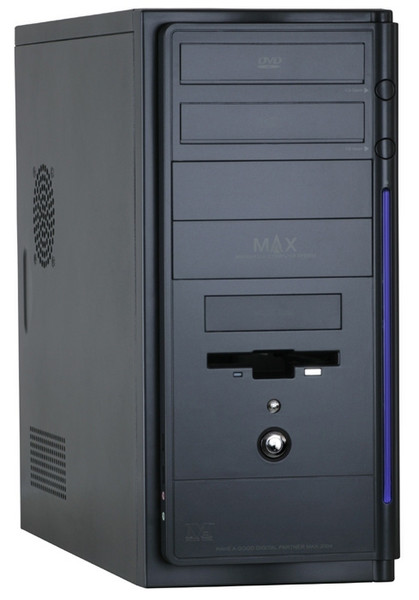 Modecom MAX, Black & FEEL III - 400 ATX Midi-Tower Schwarz Computer-Gehäuse