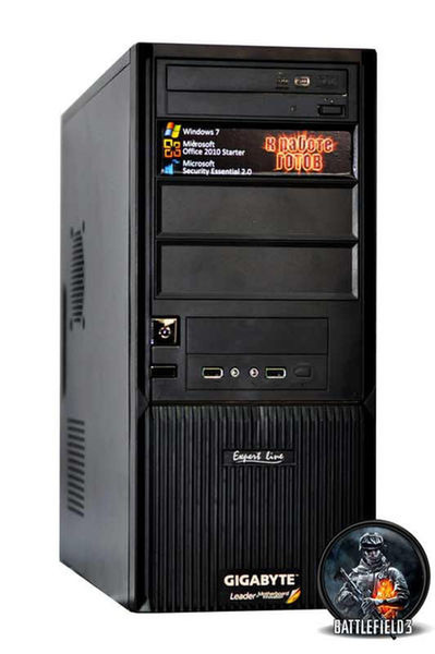 Expert line EXD007G 3ГГц i5-2320 Tower Черный ПК PC