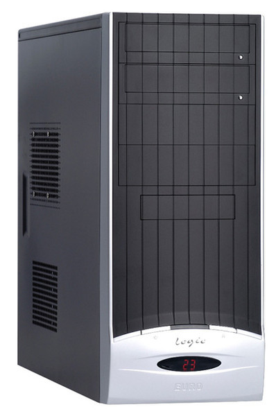 Modecom Logic B6, Black & FEEL - 400ATX 400W 2.2 PFC Midi-Tower 400W Black,Silver computer case