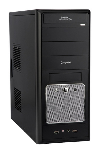 Modecom Logic B8, Black & FEEL - 400ATX 400W 2.2 PFC Midi-Tower 400W Black computer case