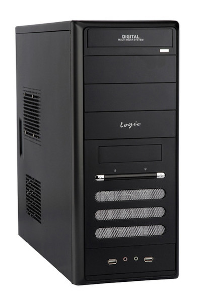 Modecom Logic B9, Black & FEEL - 350ATX 350W 2.2 PFC Midi-Tower 350W Black computer case