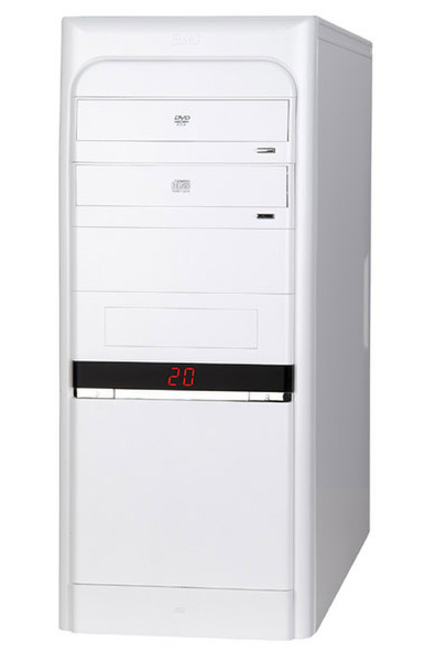 Modecom Logic B5, Ivory & FEEL - 350ATX 350W 2.2 PFC Midi-Tower 350W White computer case