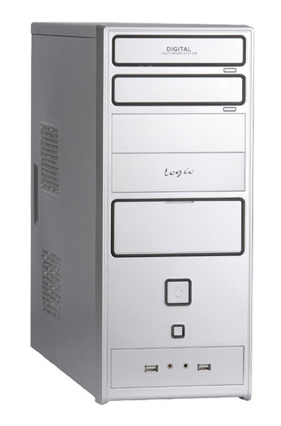 Modecom Logic B14, Silver & FEEL - 400ATX 400W 2.2 PFC computer case