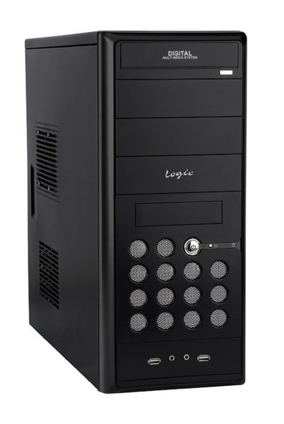 Modecom Logic B11, Black & FEEL - 400ATX 400W 2.2 PFC Midi-Tower 400W Black computer case
