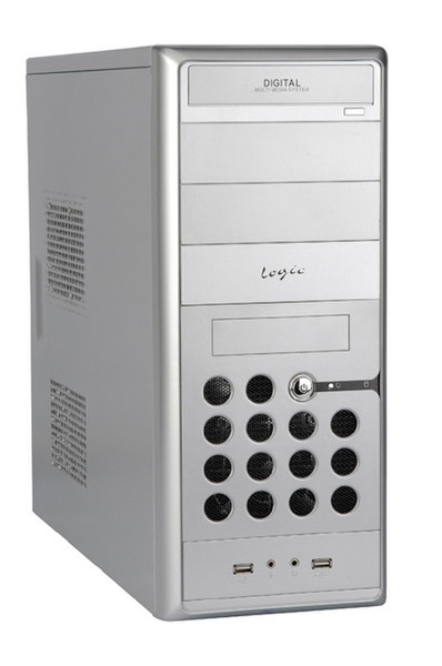 Modecom Logic B11, Silver & FEEL - 400ATX 400W 2.2 PFC Midi-Tower 400Вт Cеребряный системный блок