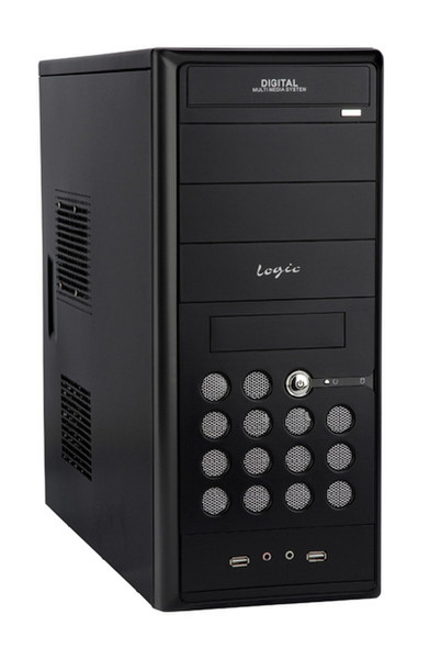 Modecom Logic B11, Black & FEEL - 350ATX 350W 2.2 PFC Midi-Tower 350W Black computer case