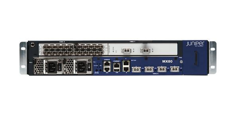 Juniper MX80-T-AC 24U шасси коммутатора/модульные коммутаторы