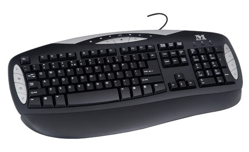Modecom MC-6001, Black/Silver PS/2 клавиатура