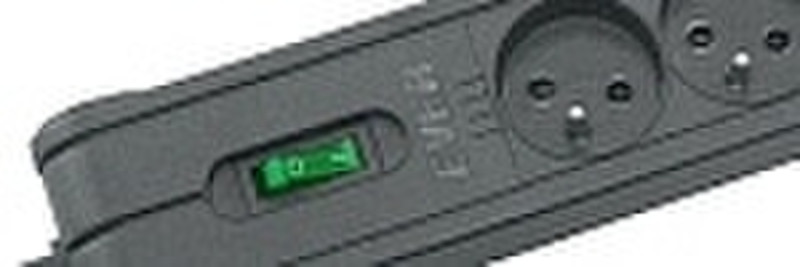 Ever Standard, 1,5m, 5 sockets 5AC outlet(s) 230V 1.5m Schwarz Spannungsschutz