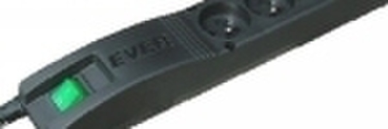 Ever Standard Plus, 3m, 5 sockets 5AC outlet(s) 230V 3m Black surge protector