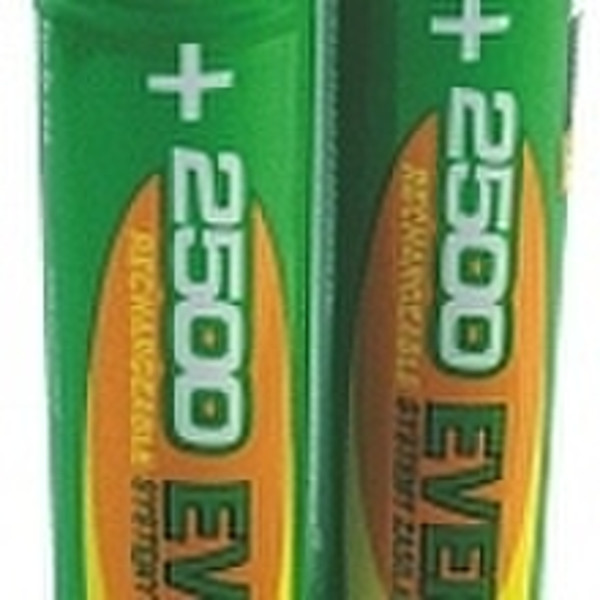 Ever 2500 AA 2 batteries Nickel-Metal Hydride (NiMH) 2500mAh 1.2V rechargeable battery
