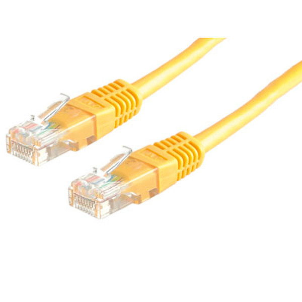 Moeller UTP crossover cable Cat5e, Yellow, 2m 2m Gelb Netzwerkkabel