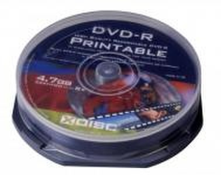 XDISC DVD - R Professional Printable 4.7GB 8X Cake 10pcs. 4.7GB DVD-R 10Stück(e)