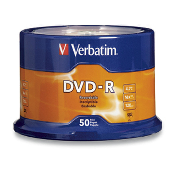 Verbatim 95524 4.7ГБ DVD-R 50шт чистый DVD