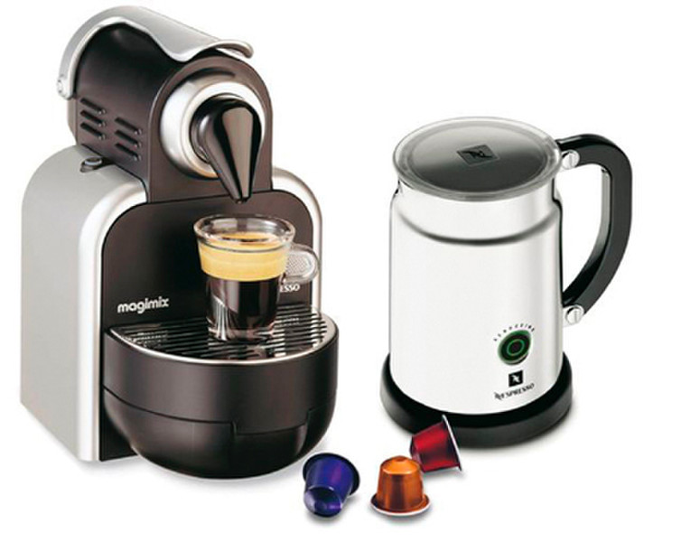 Magimix Pacl M100 zilver + Aeroccino Pod coffee machine 1L Silver