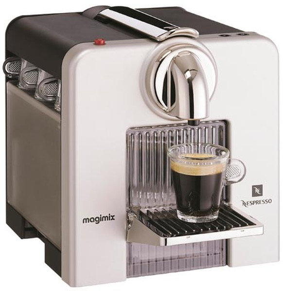 Magimix La M220 auto - Le Cube (silver) + Aeroccino Pod coffee machine 1L Silver