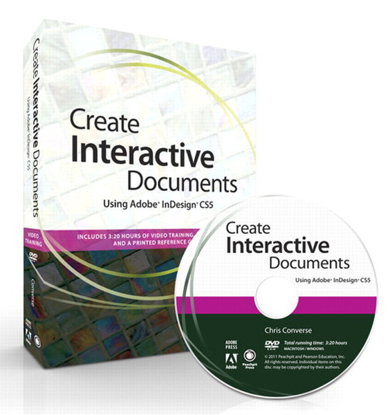 Peachpit Create Interactive Documents using Adobe InDesign CS5 48Seiten Software-Handbuch