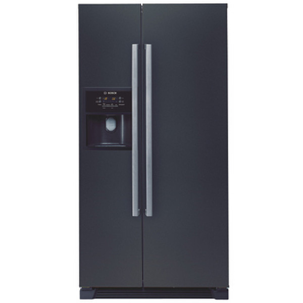 Bosch Side-by-Side, 90 cm freestanding 504L Black side-by-side refrigerator