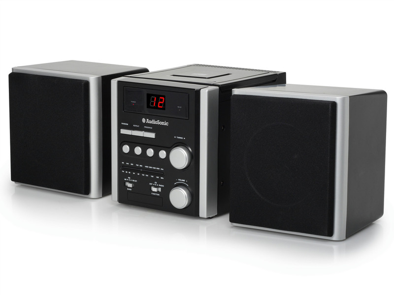 AudioSonic HF-1250 Micro-Set 6W Schwarz Home-Stereoanlage