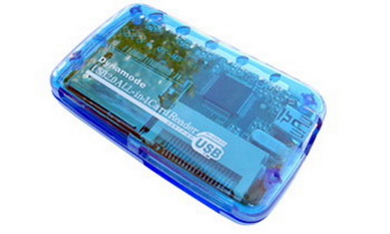 Dynamode USB-CR-4P Синий устройство для чтения карт флэш-памяти