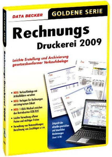 Data Becker Rechnungsdruckerei 2009 German