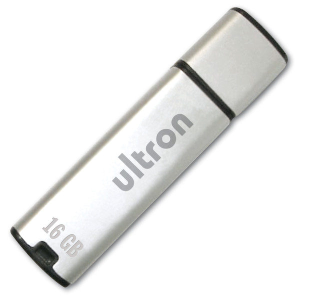 Ultron USB-Disk 16384MB USB 2.0 16GB USB 2.0 Typ A Silber USB-Stick