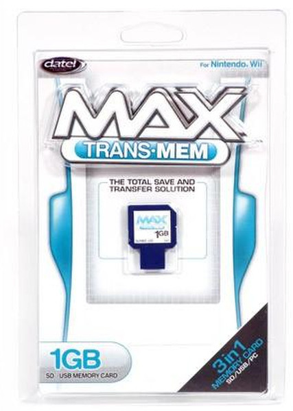 Datel Trans Mem, 1GB SD 1GB SD memory card