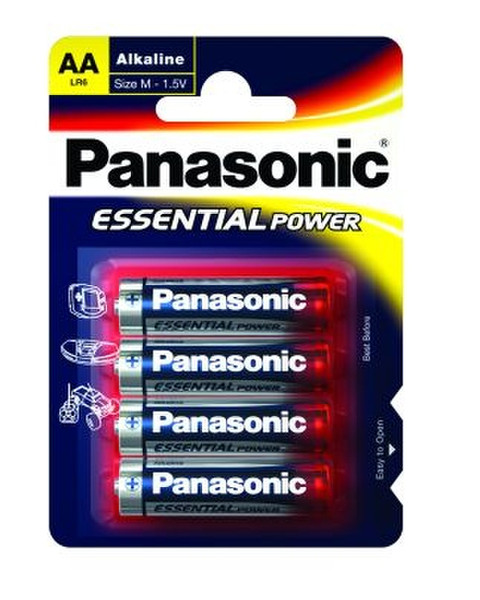 Panasonic LR6E/4BP - ESSENTIAL POWER Щелочной 1.5В батарейки