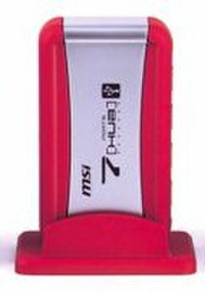 MSI USB-7P-RR-020R 480Мбит/с Красный хаб-разветвитель