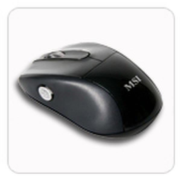 MSI StarMouse SW-103 Беспроводной RF Лазерный 1600dpi Черный компьютерная мышь