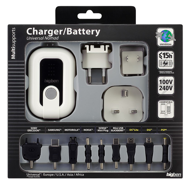 Bigben Interactive Multi Power Charger Lithium Polymer (LiPo) 800mAh Schwarz, Weiß