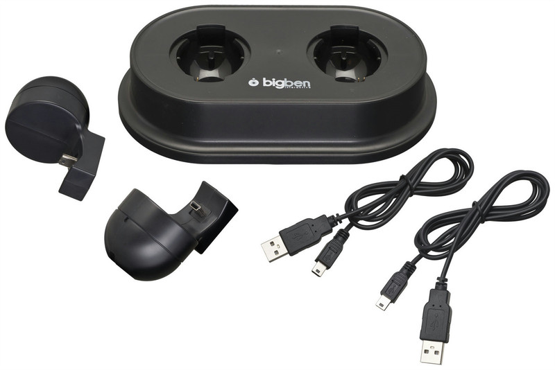 Bigben Interactive Move Dual-Charger, PS3 Для помещений Черный