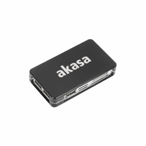 Akasa Connect9 USB 2.0 Черный устройство для чтения карт флэш-памяти